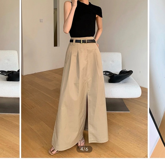 Commense Tan Maxi Skirt - Picture 4 of 8